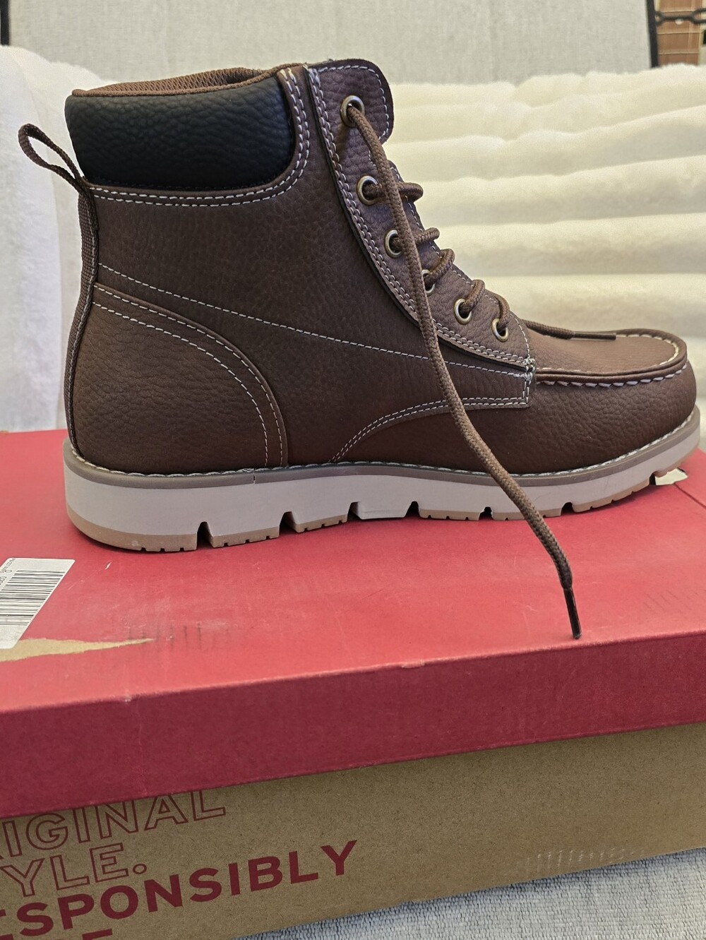 Levi's® Men's Dean WX UL Faux-Leather Rugged Casual Hiker Chukka Boots